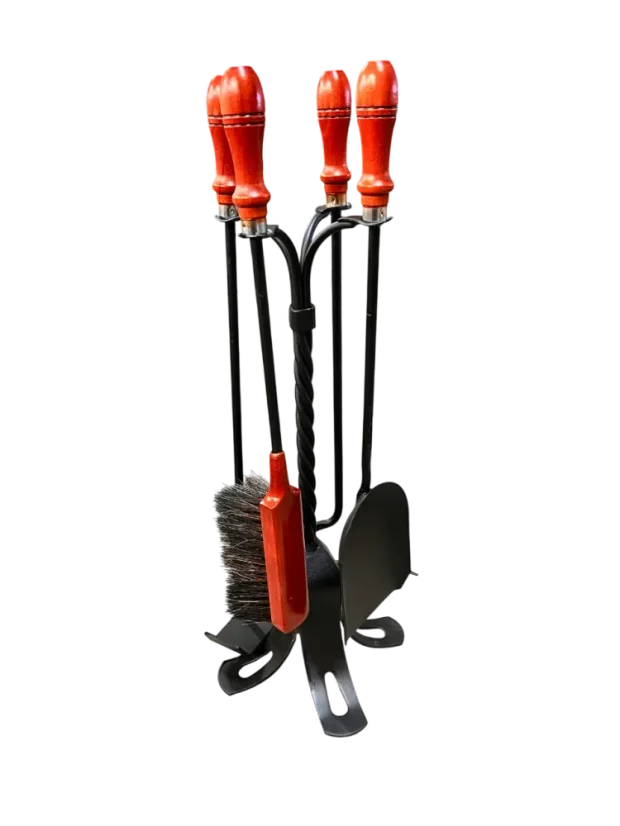 Sada krbového náradia so stojanom - Farba: Orech