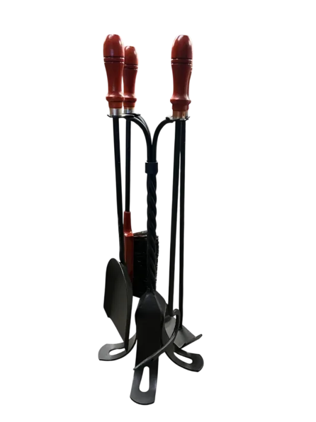 Sada krbového náradia so stojanom - Farba: Orech