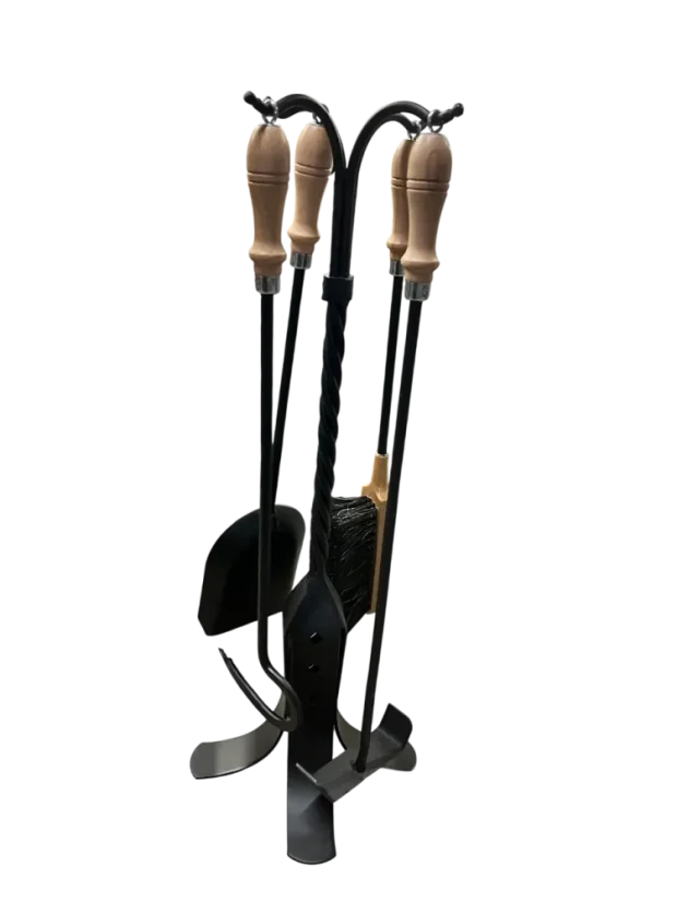 Sada krbového náradia so stojanom - Farba: Orech