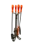 Sada krbového náradia so stojanom - Farba: Orech